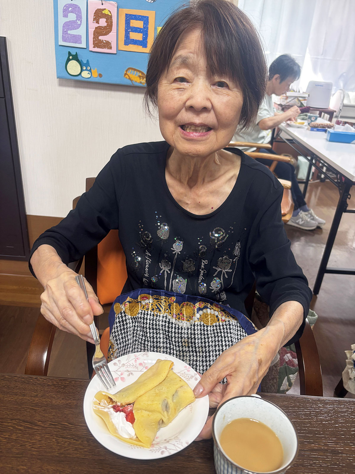 小規模多機能クレープづくり